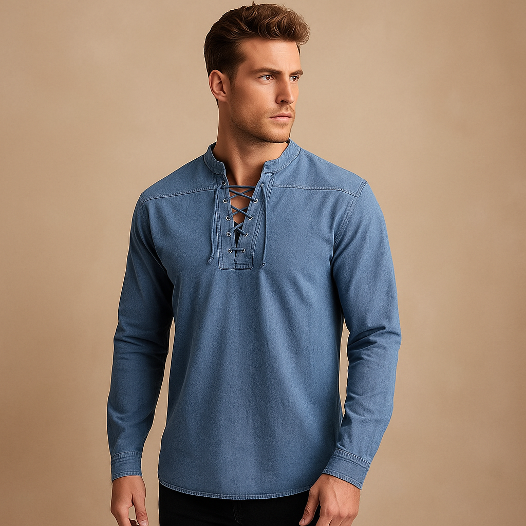 Mannen V-hals T-shirt Casual Katoen - Mode Vibes