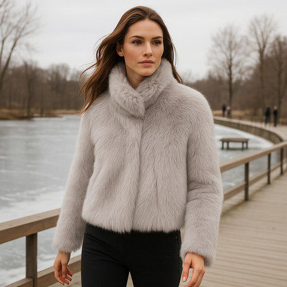 Leren Jas Daena Zacht Warm en Stijlvol - Mode Vibes