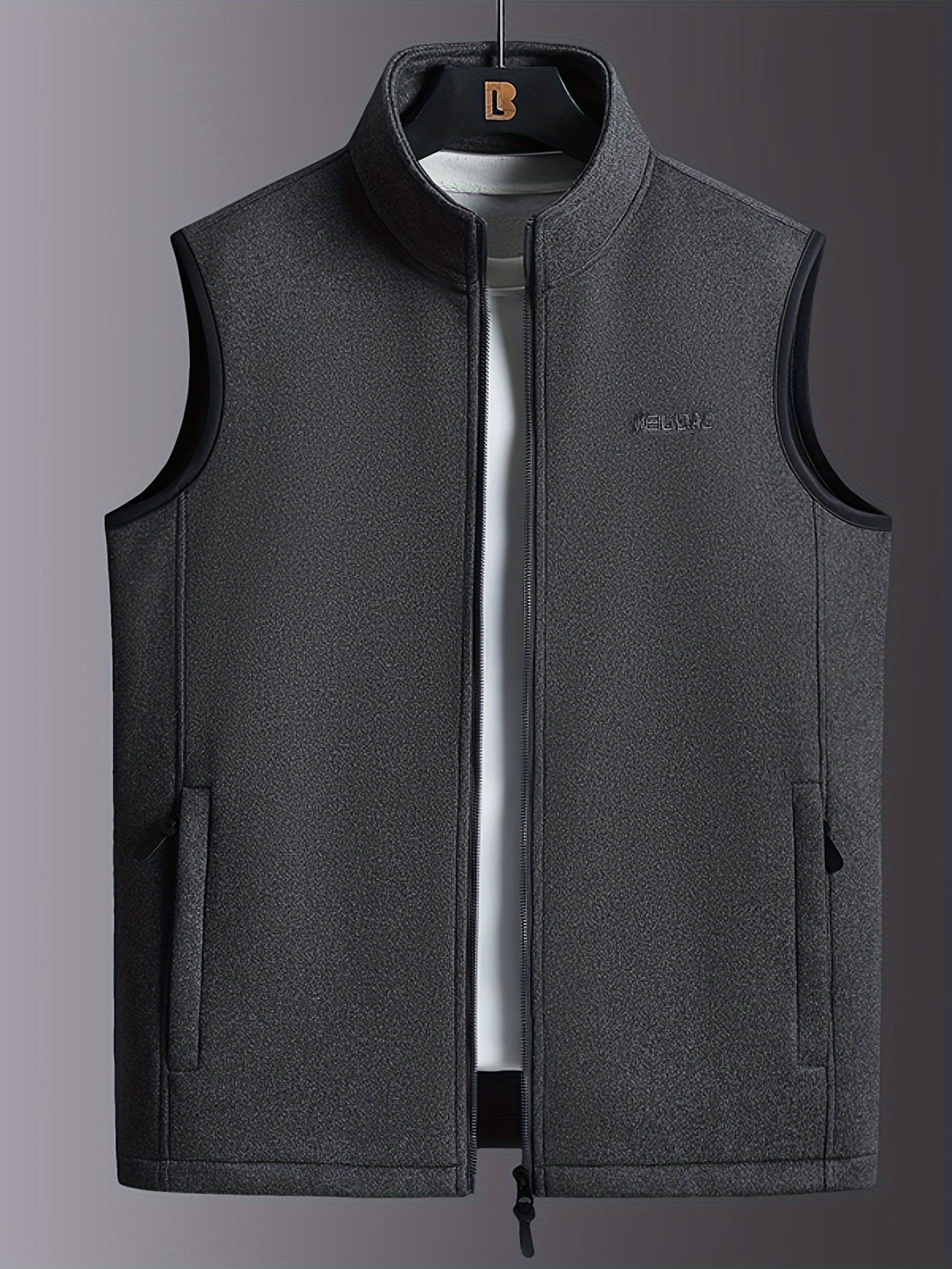 Gaspare | Gilet in pile leggero con colletto rialzato