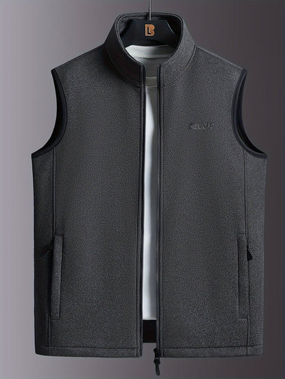 Gaspare | Gilet in pile leggero con colletto rialzato
