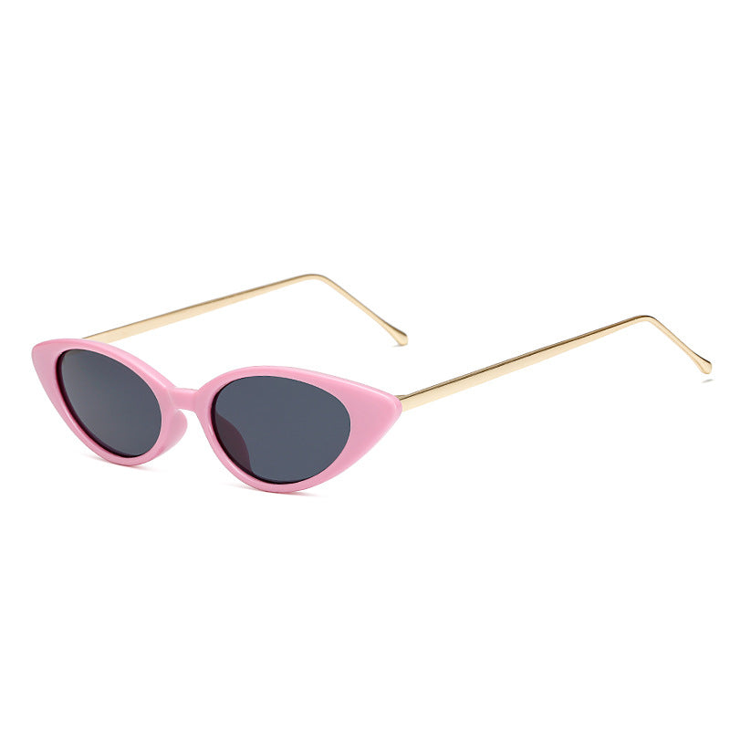 Dames Zonnebril Retro Cat Eye UV Bescherming Smal Montuur