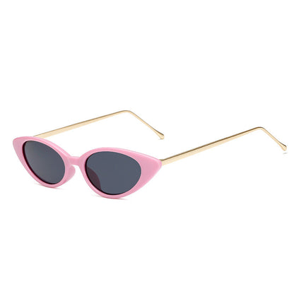 Dames Zonnebril Retro Cat Eye UV Bescherming Smal Montuur