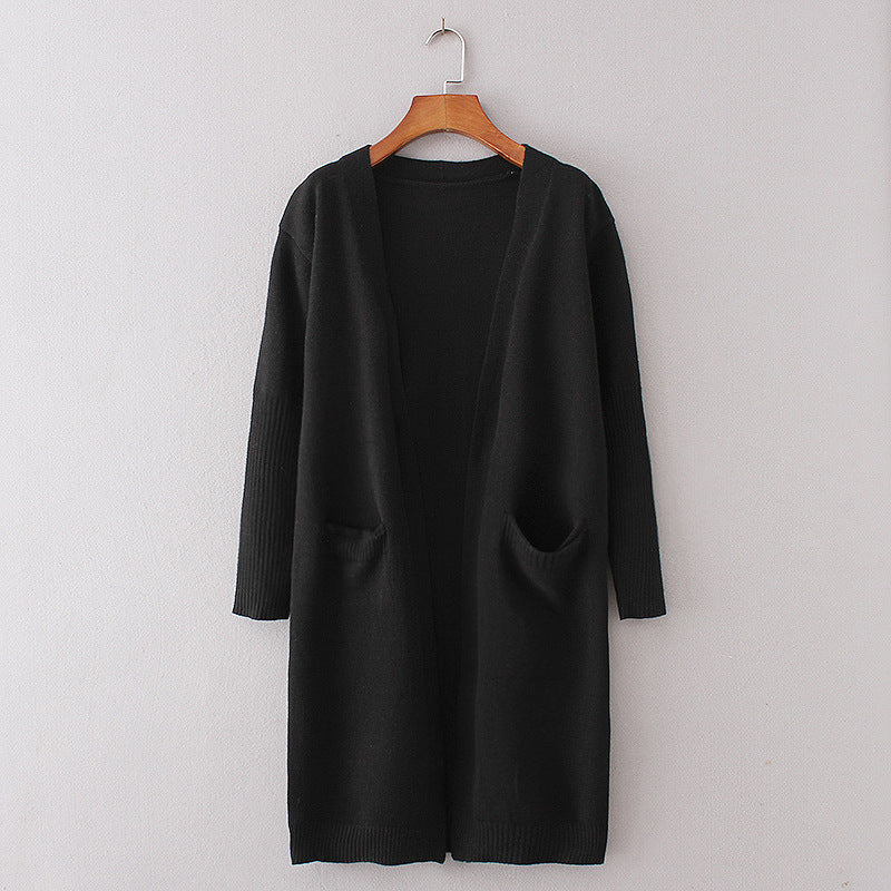 Dames Lang Vest Warm met Grote Zakken Stijlvol