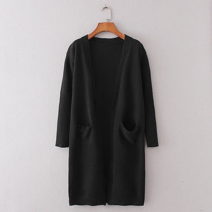 Dames Lang Vest Warm met Grote Zakken Stijlvol