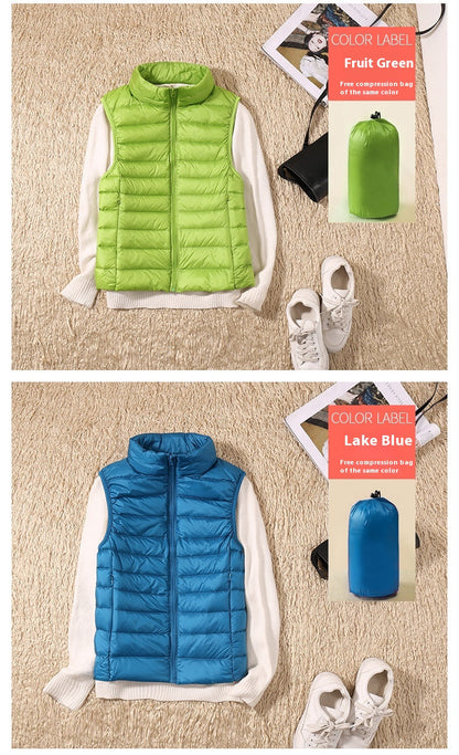 Dames Bodywarmer Lichtgewicht Gewatteerd Warme Vest