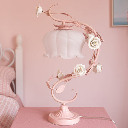 Rozenlamp Rosa Met Warme Verlichting