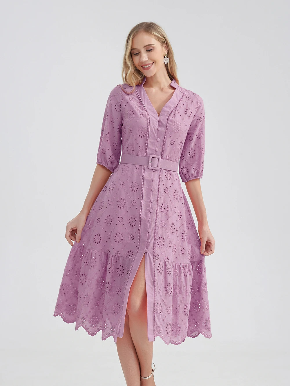 Zomerjurk Vrouw Evi Stijlvol Casual Jurkje