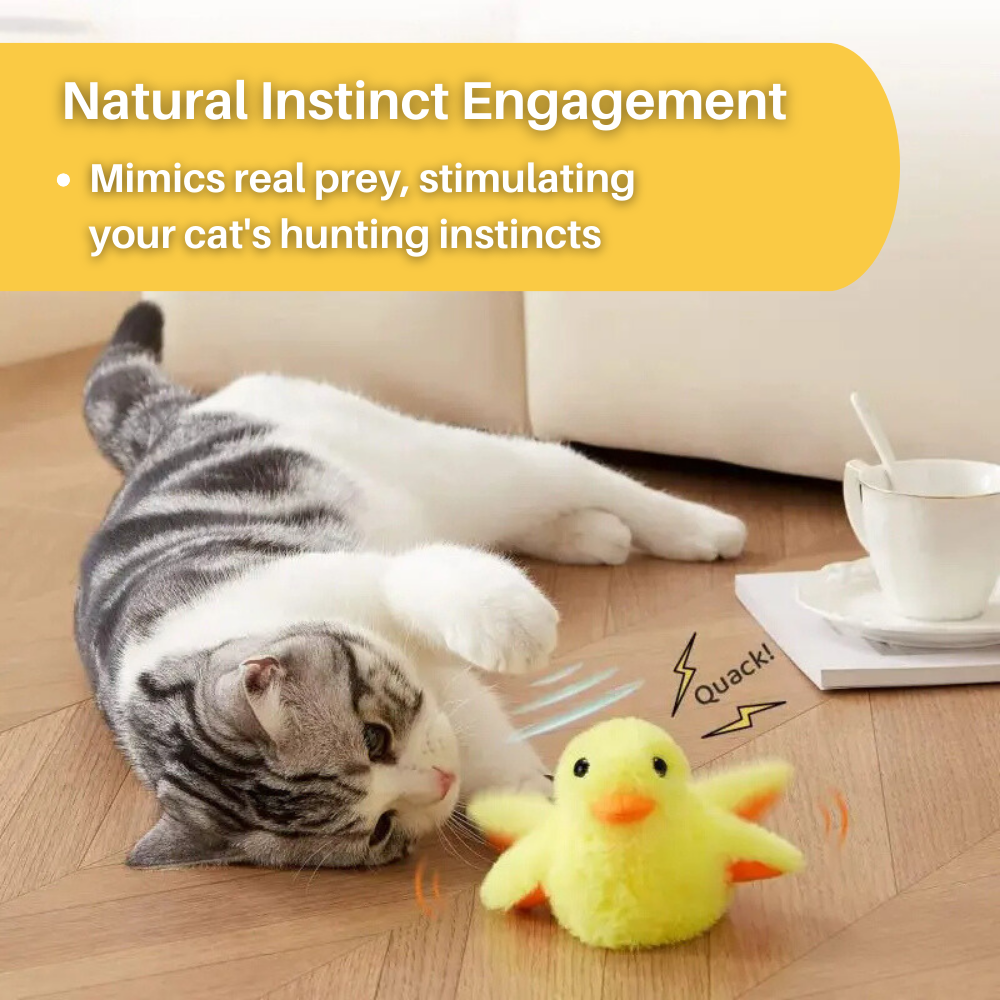 Kattenspeelgoed Flappende Eend Speeltje voor Katten