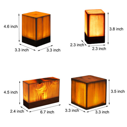 LED Tafellamp Houten Design Dimbaar