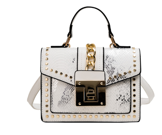Dames Schoudertas Slangenleer Look Trendy Model