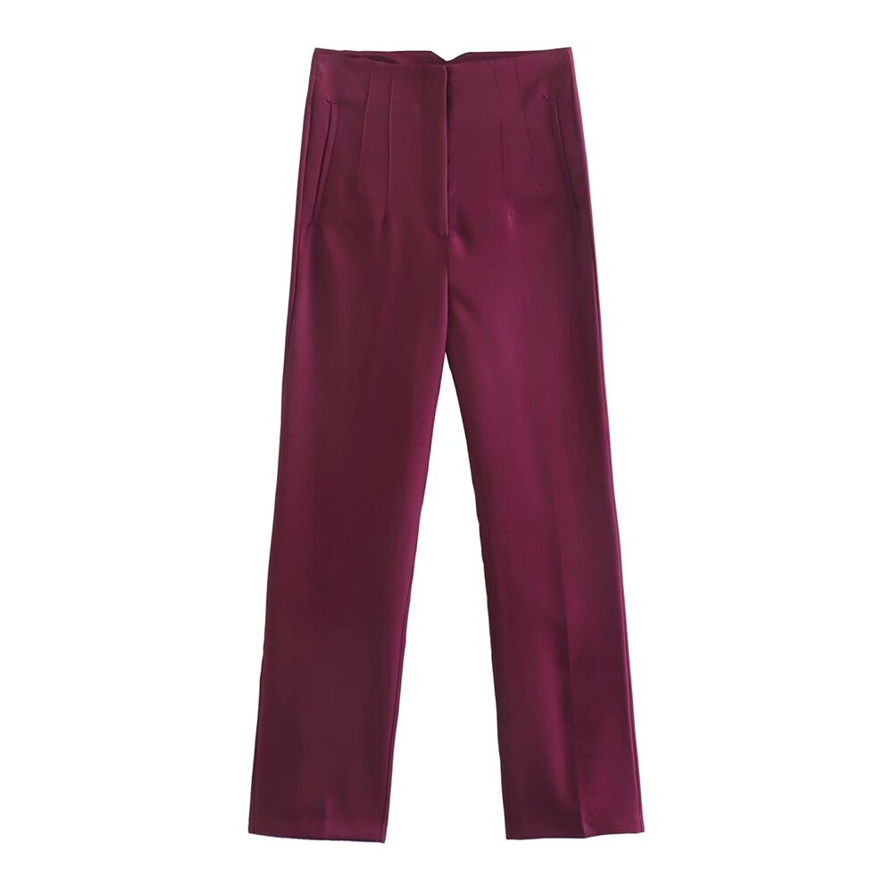 Stijlvol en Comfortabel: Ontdek de Hooggetailleerde Broek