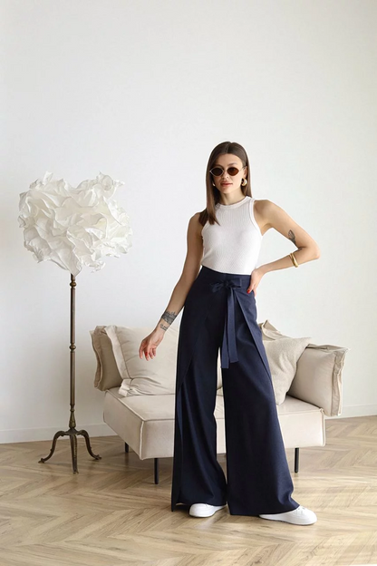 JULIANNA | PANTALONI IN LINO DAL TAGLIO AMPIO