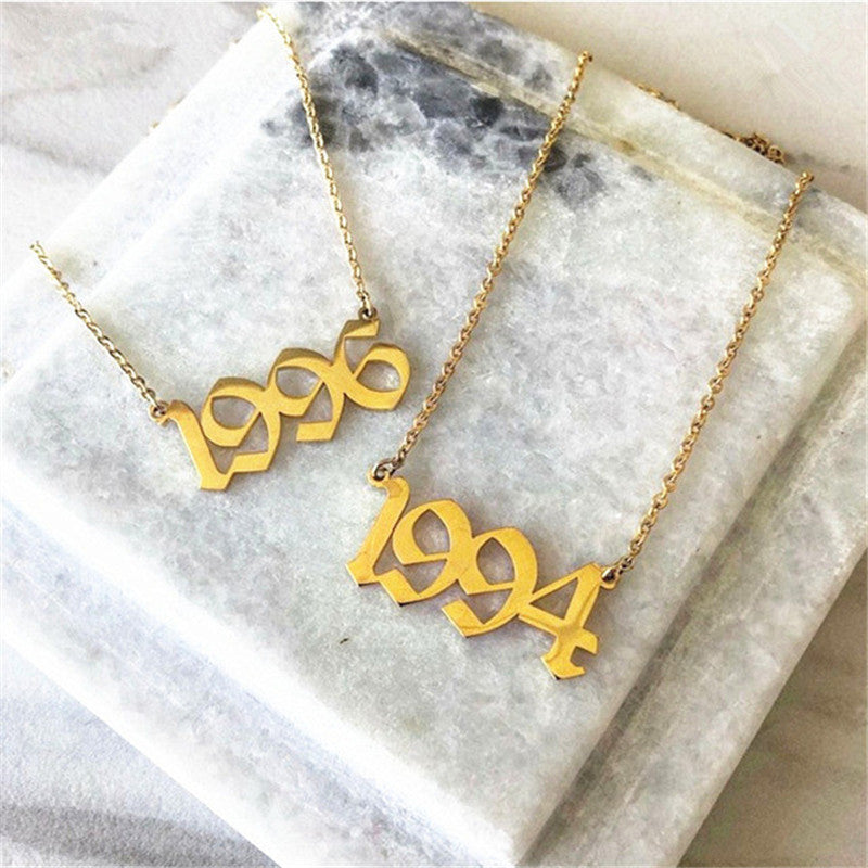 Gouden Ketting voor Dames met Leeftijds Hanger - Mode Vibes