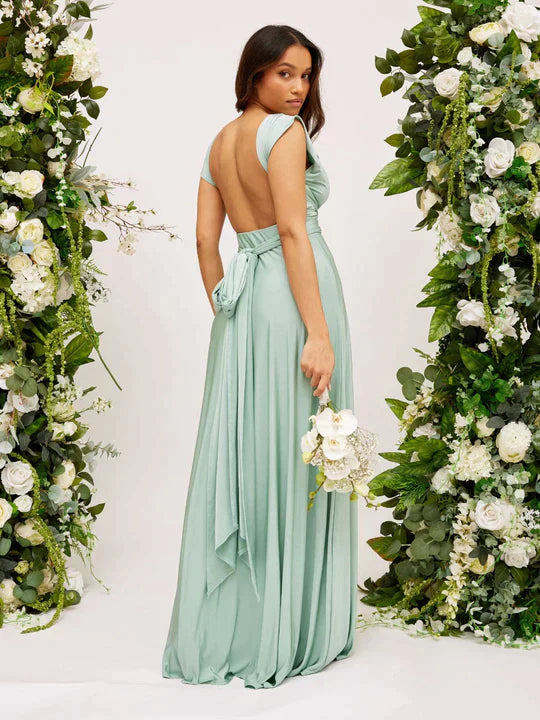 Nicole - Elegante Satijnen Jurk voor Betoverende Avonden