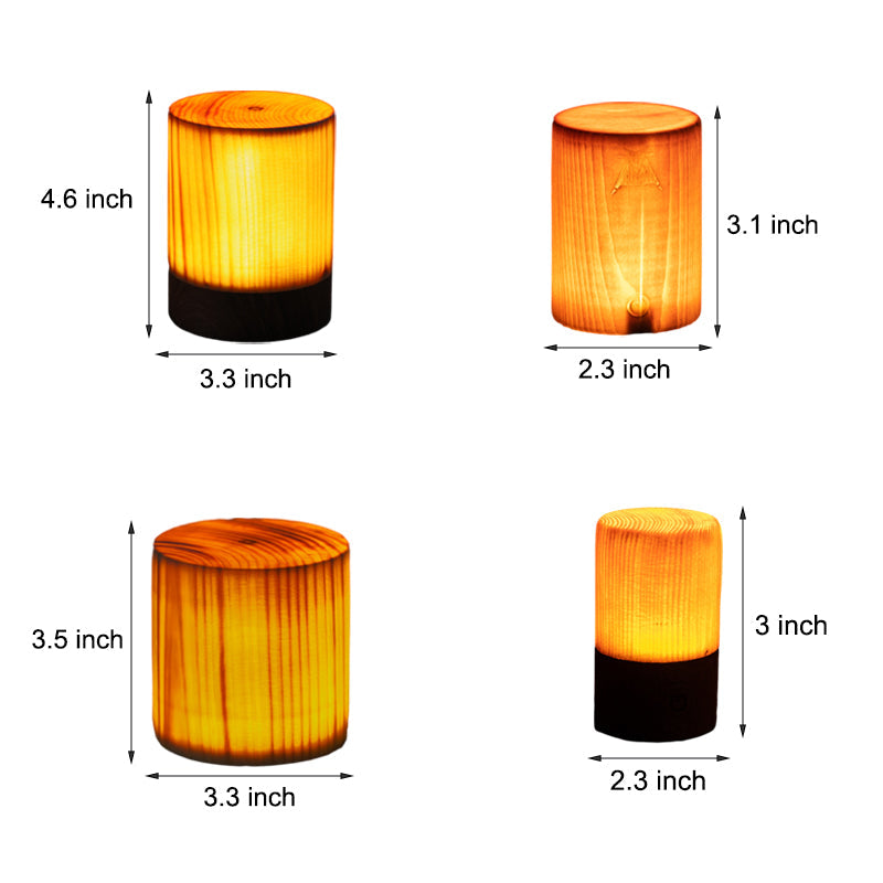 LED Tafellamp Houten Design Dimbaar
