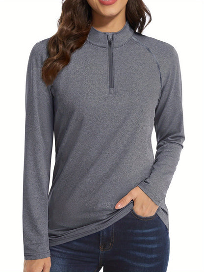 Dames Sportshirt Lange Mouwen Trainingsshirt Nadira - Mode Vibes