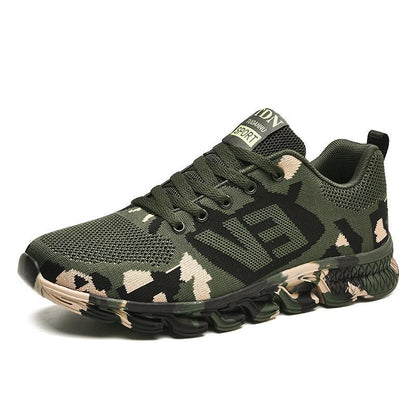 Dames Orthopedische Sneaker Groen Army Print Comfortabel