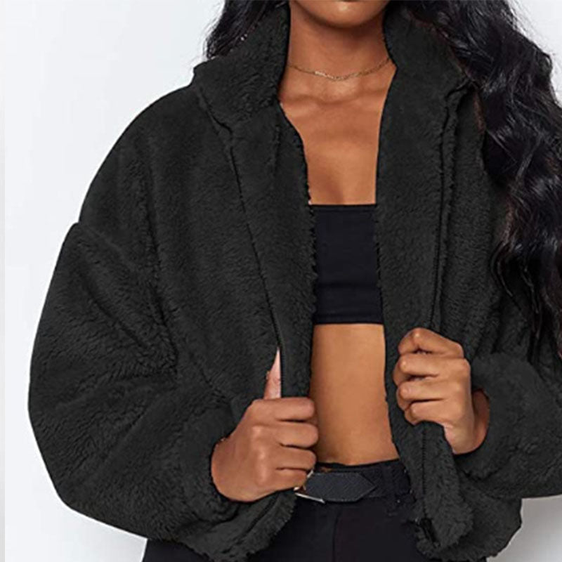 Dames Faux Fur Jas Teddy Stijlvol Warm Bruin
