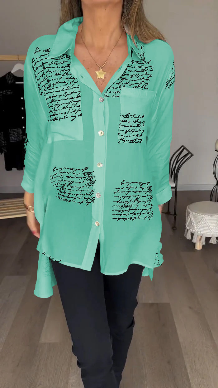 Bella Moda Bedrukte Blouse voor Stijlvolle Vrouwen