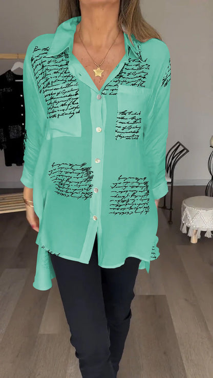 Bella Moda Bedrukte Blouse voor Stijlvolle Vrouwen