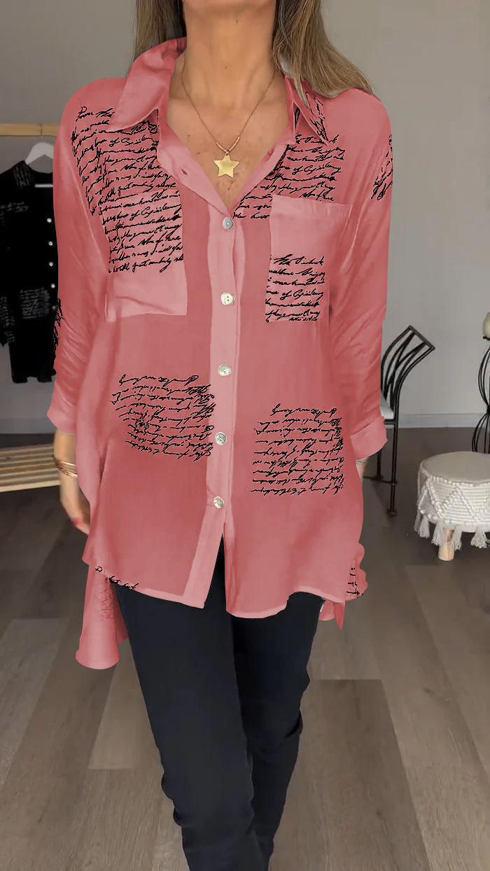 Bella Moda Bedrukte Blouse voor Stijlvolle Vrouwen