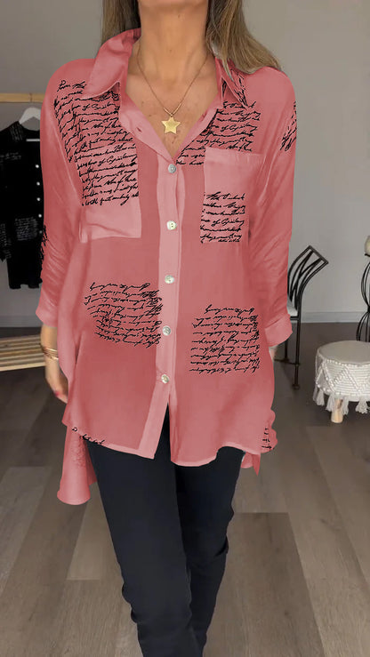 Bella Moda Bedrukte Blouse voor Stijlvolle Vrouwen
