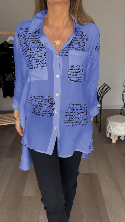 Bella Moda Bedrukte Blouse voor Stijlvolle Vrouwen