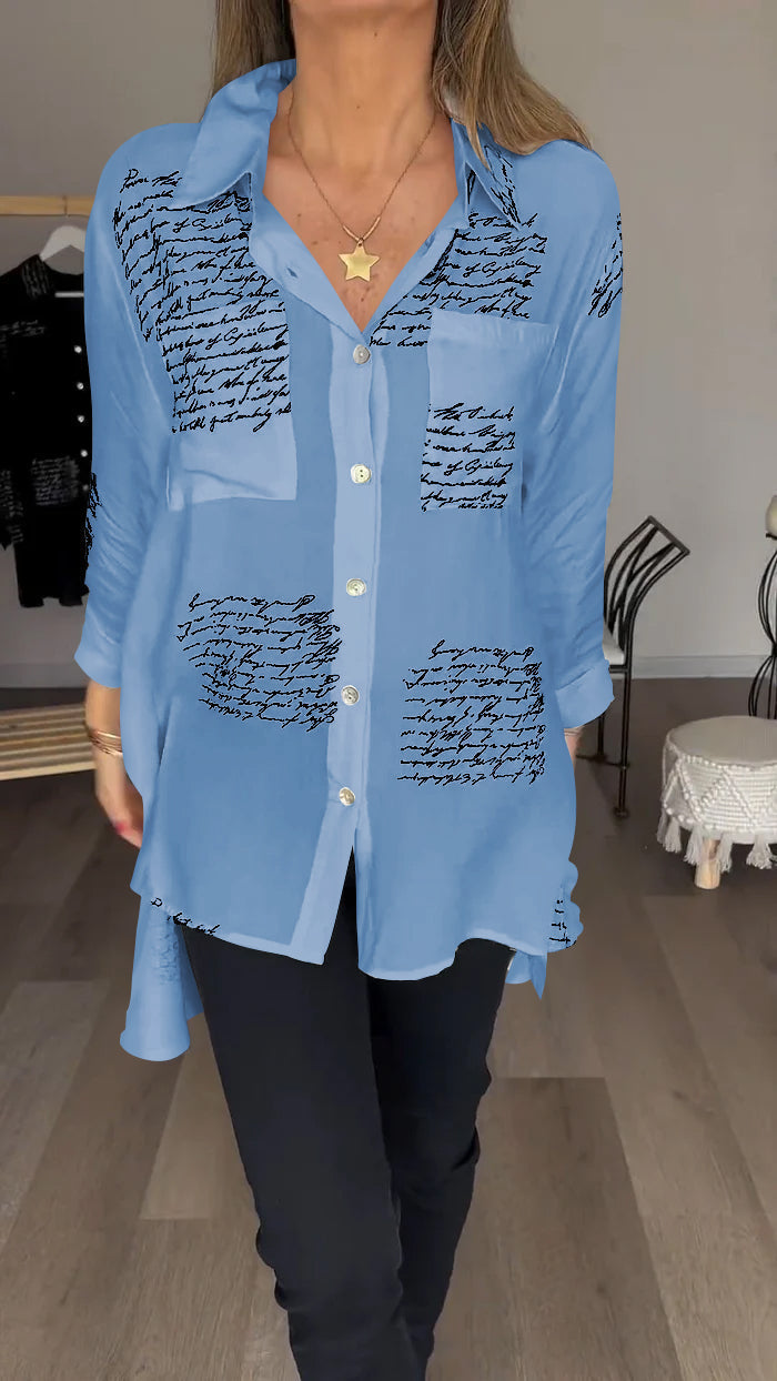 Bella Moda Bedrukte Blouse voor Stijlvolle Vrouwen