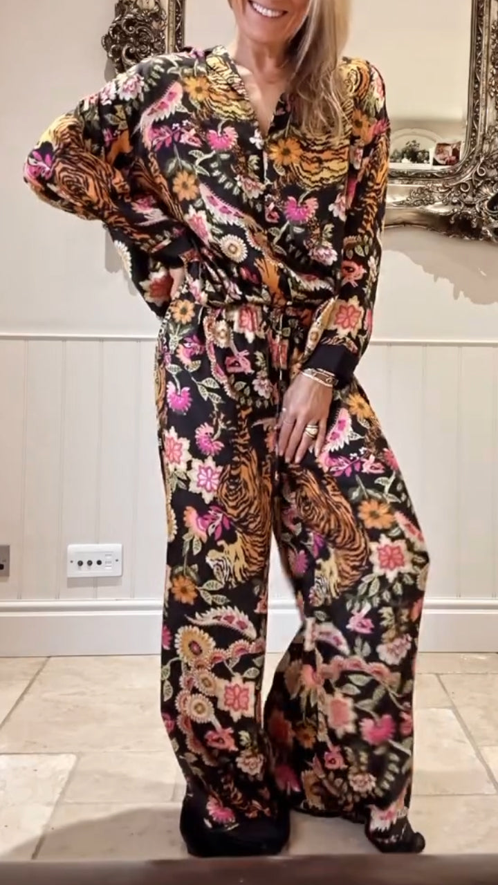 Bloemenprint Jurk Tweedelig Zomeroutfit - Mode Vibes