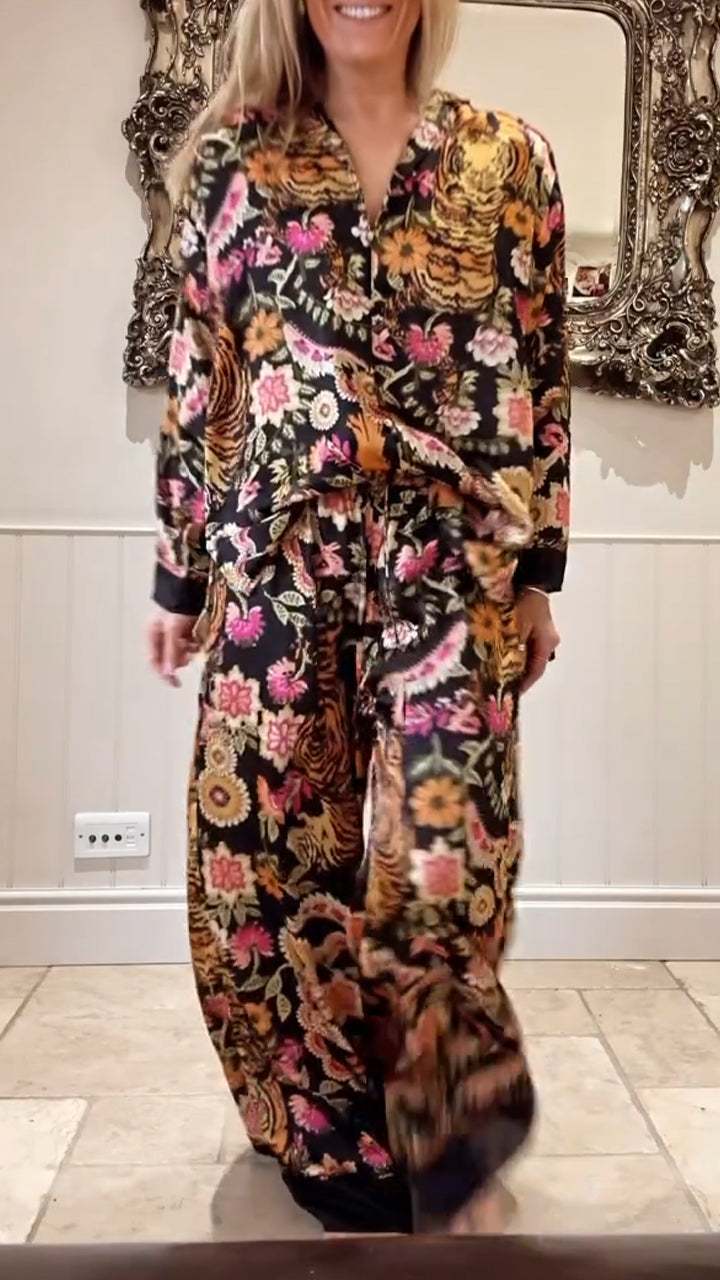 Bloemenprint Jurk Tweedelig Zomeroutfit