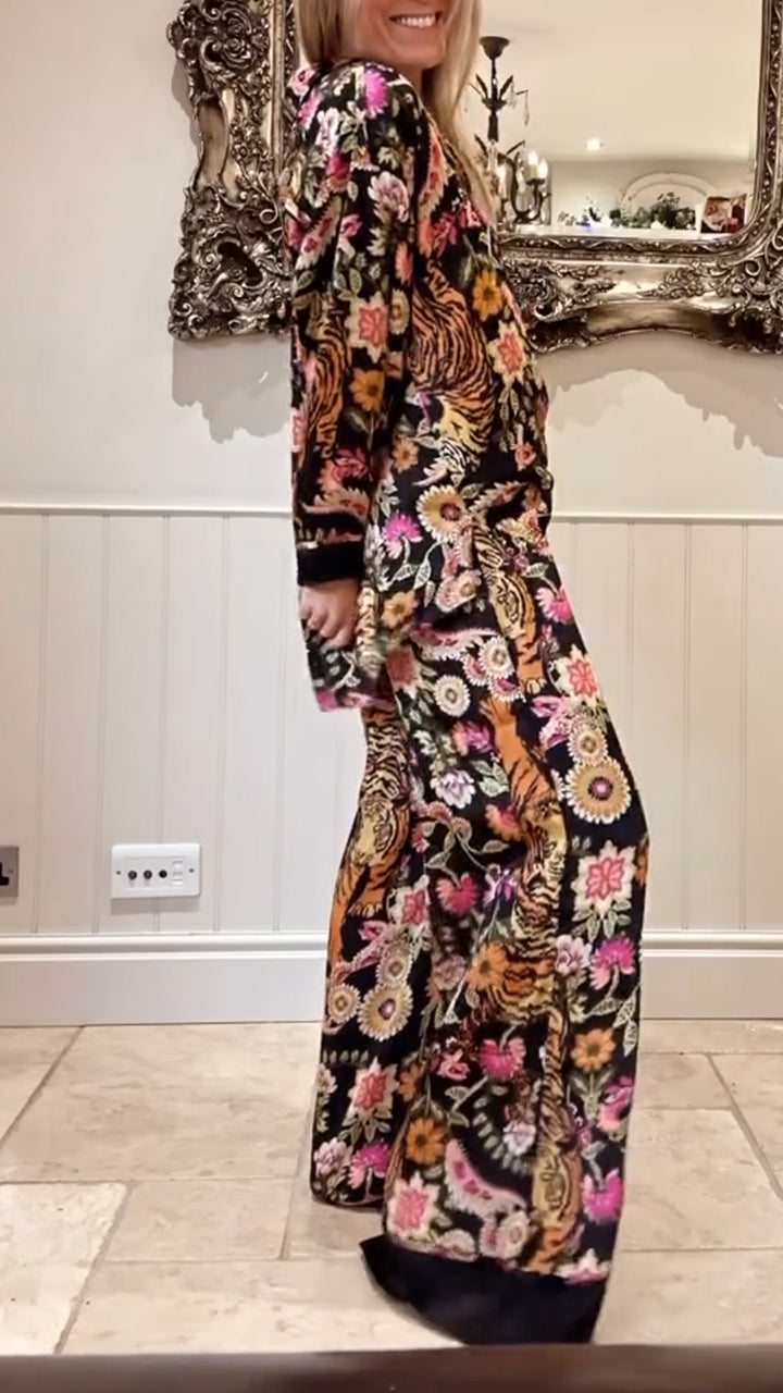 Bloemenprint Jurk Tweedelig Zomeroutfit