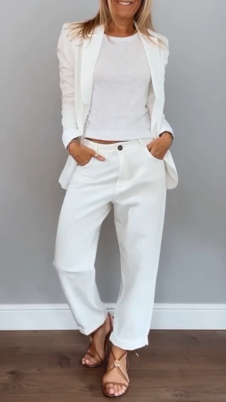 Elegante Tweedelige Set voor Vrouw Moderne Stijl