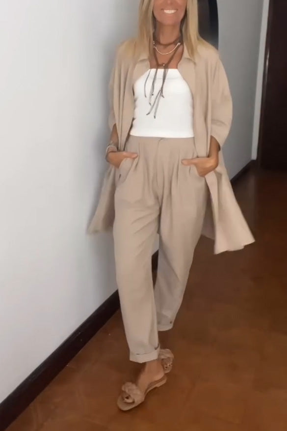 Tweedelig Set Casual Chic voor Vrouw