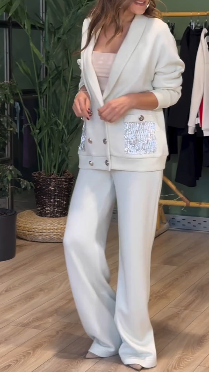 Dames Blazer Tweedelig Pak Chic Design