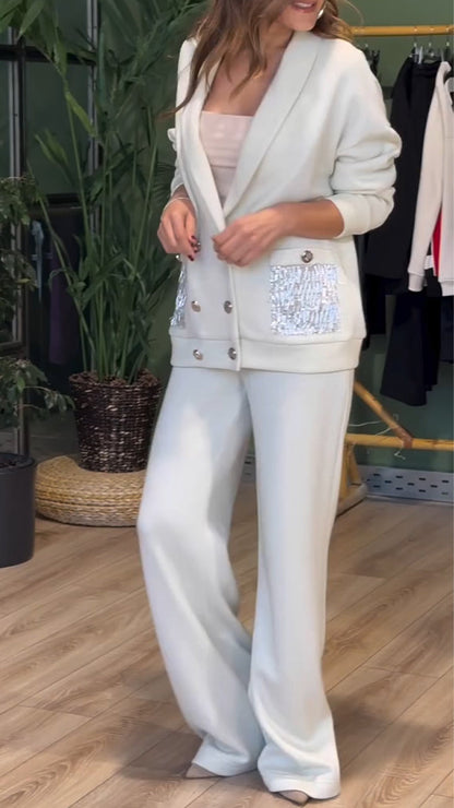 Dames Blazer Tweedelig Pak Chic Design
