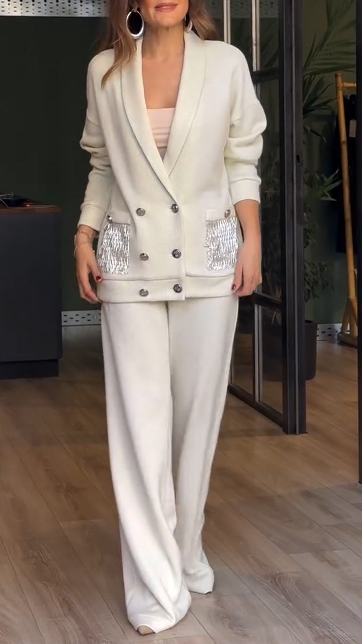 Dames Blazer Tweedelig Pak Chic Design - Mode Vibes