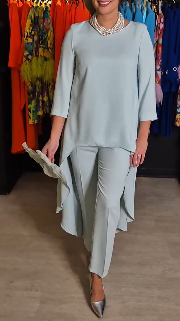 Dames Tweedelige Set Elegante Kleding