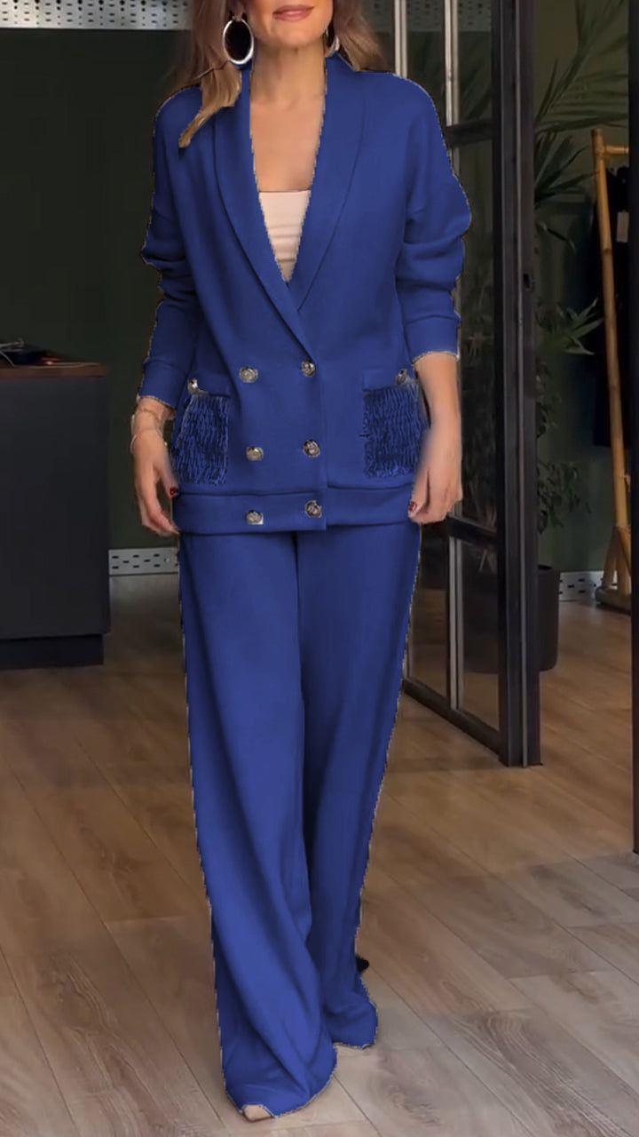 Dames Blazer Tweedelig Pak Chic Design