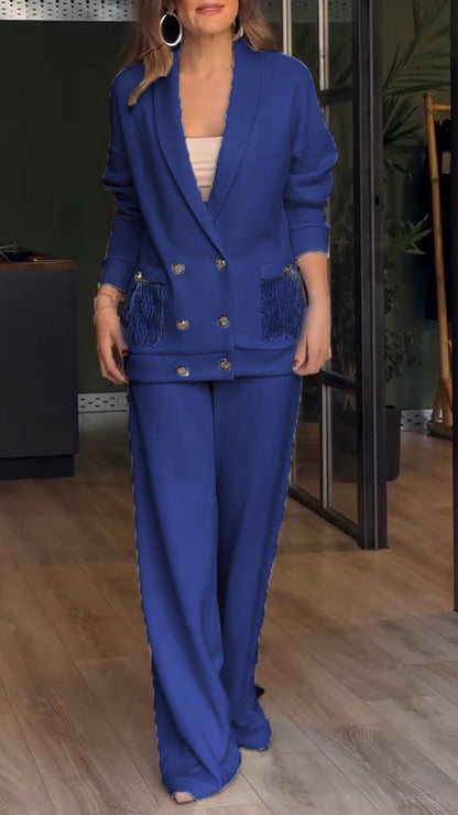 Dames Blazer Tweedelig Pak Chic Design