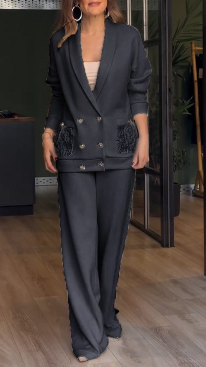 Dames Blazer Tweedelig Pak Chic Design