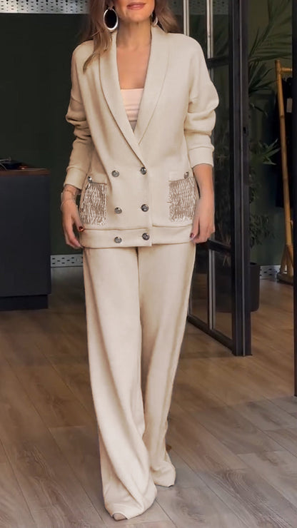 Dames Blazer Tweedelig Pak Chic Design