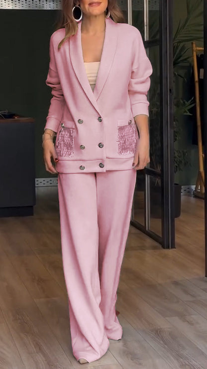 Dames Blazer Tweedelig Pak Chic Design