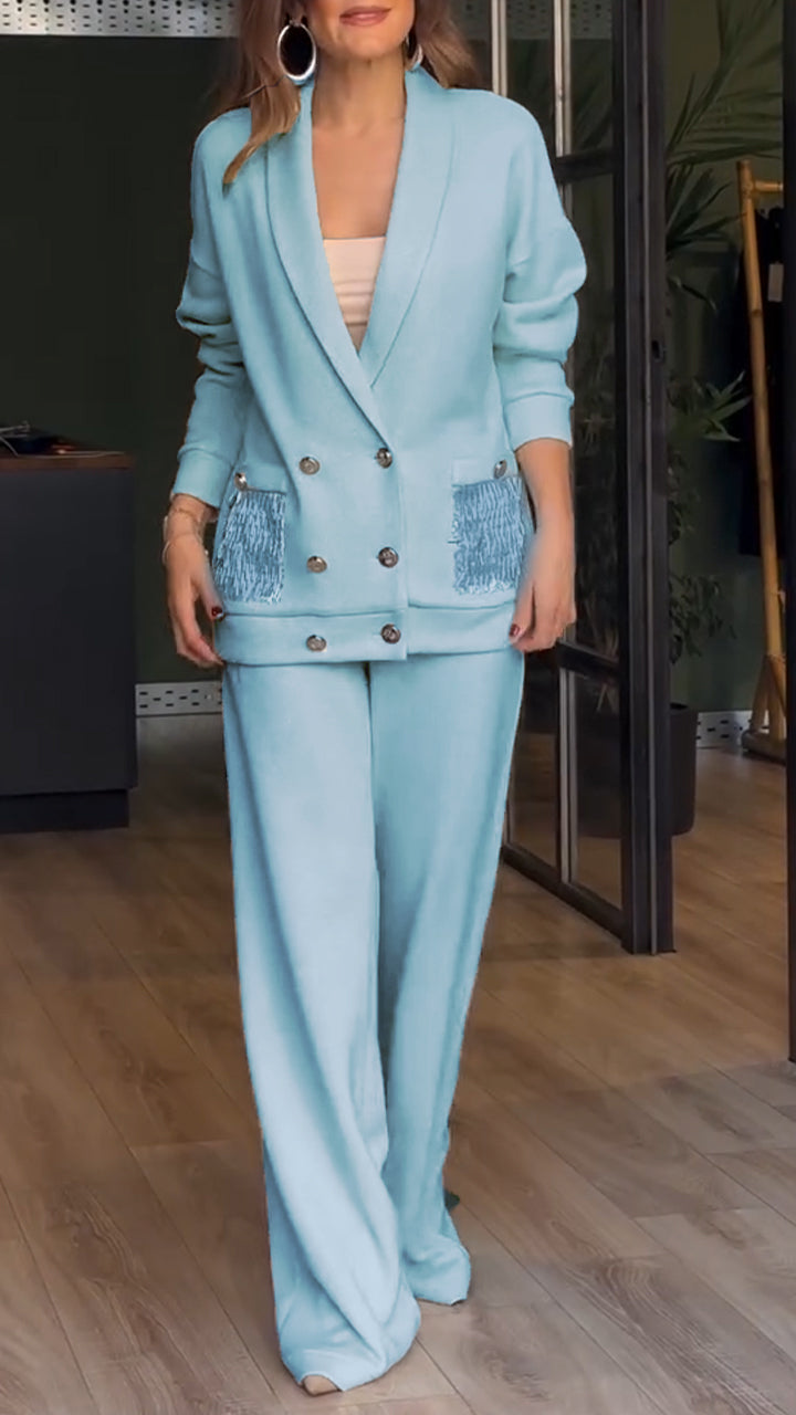 Dames Blazer Tweedelig Pak Chic Design