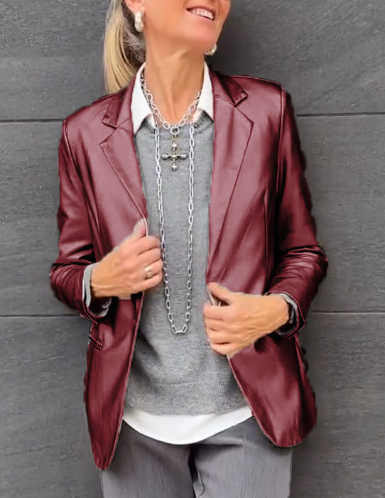 Metallic Blazer Glanzend Anne-Fleur damesjas