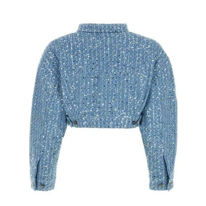 Denim Set met Glitter Pailletten voor Meisjes