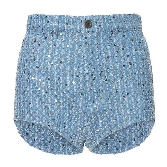 Denim Set met Glitter Pailletten voor Meisjes