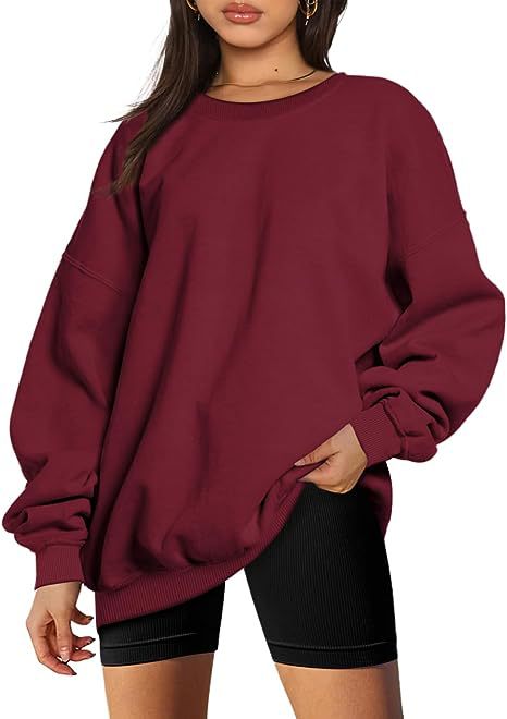 Dames Oversized Trui Ronde Hals Zacht Basic Model