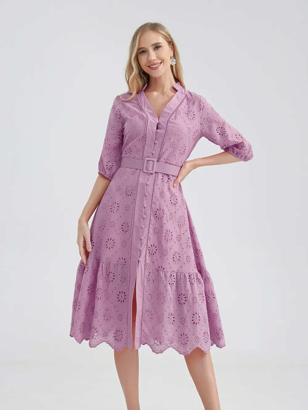 Zomerjurk Vrouw Evi Stijlvol Casual Jurkje