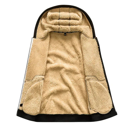 Heren Hoodie met Rits – Fleece Binnenvoering