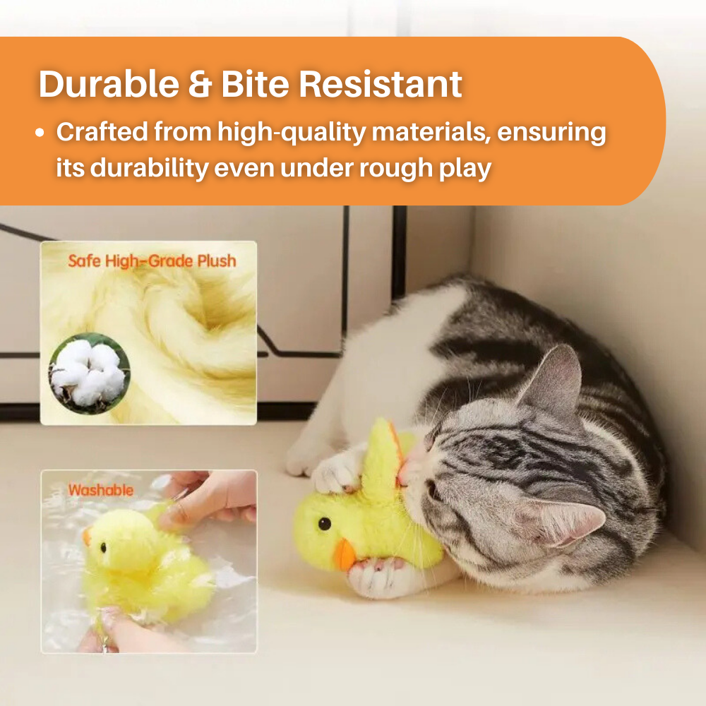 Kattenspeelgoed Flappende Eend Speeltje voor Katten